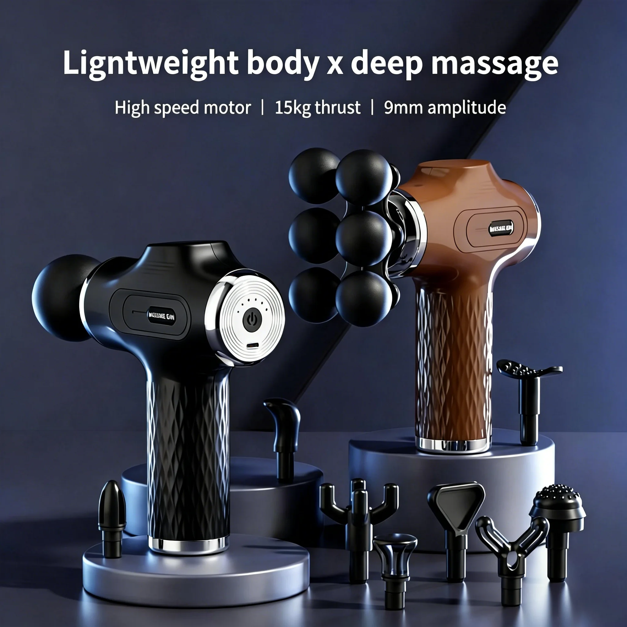 Scalp Massager Electric - Pistolet de massage électrique à 10