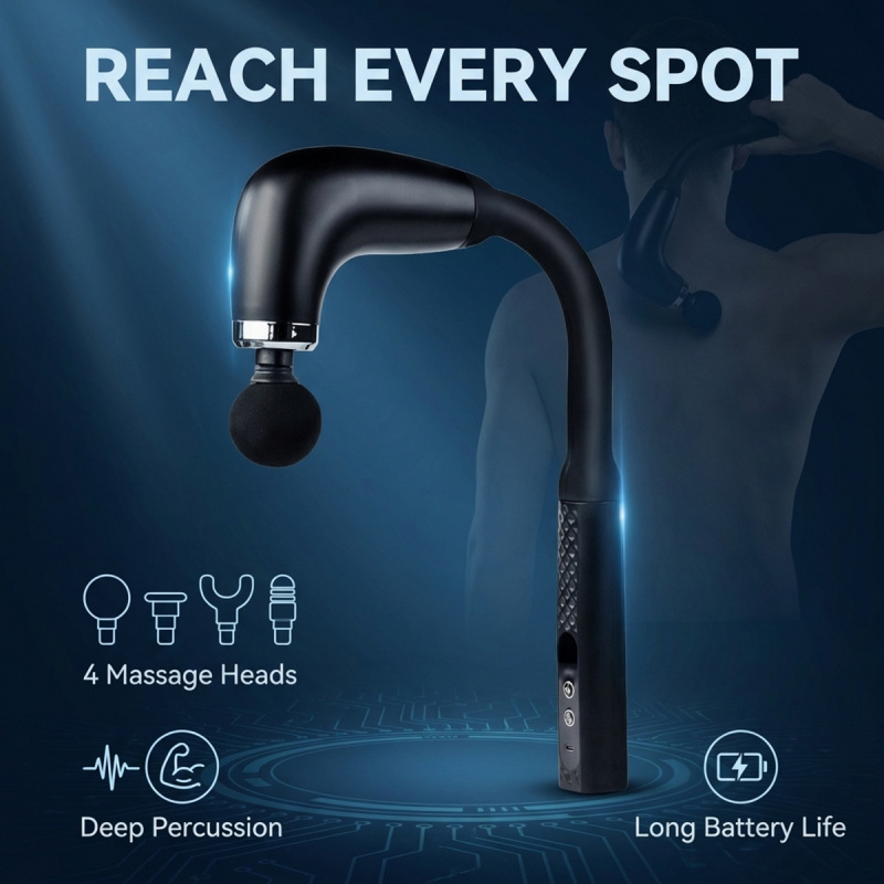 Scalp Massager Electric - Pistolet de massage musculaire électrique avec