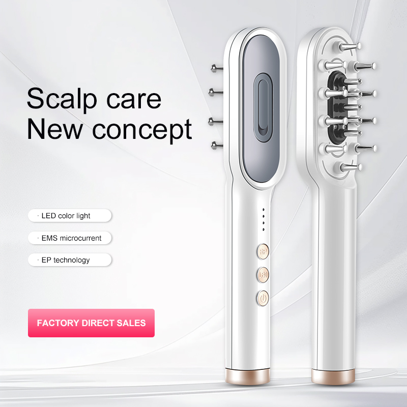 Scalp Massager Electric - KSKIN-Peigne de massage électrique à lumière