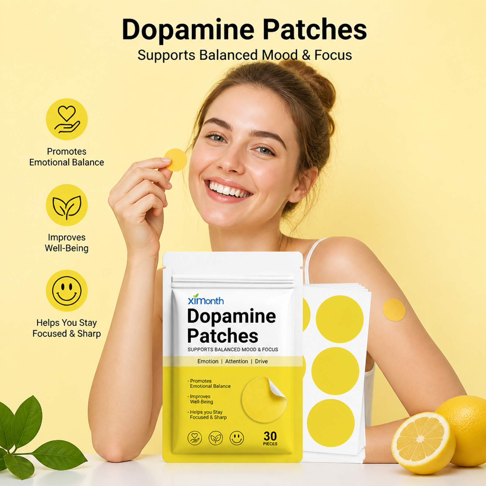 Health Wellness Vitality - Patchs de Dopamine : Boost de