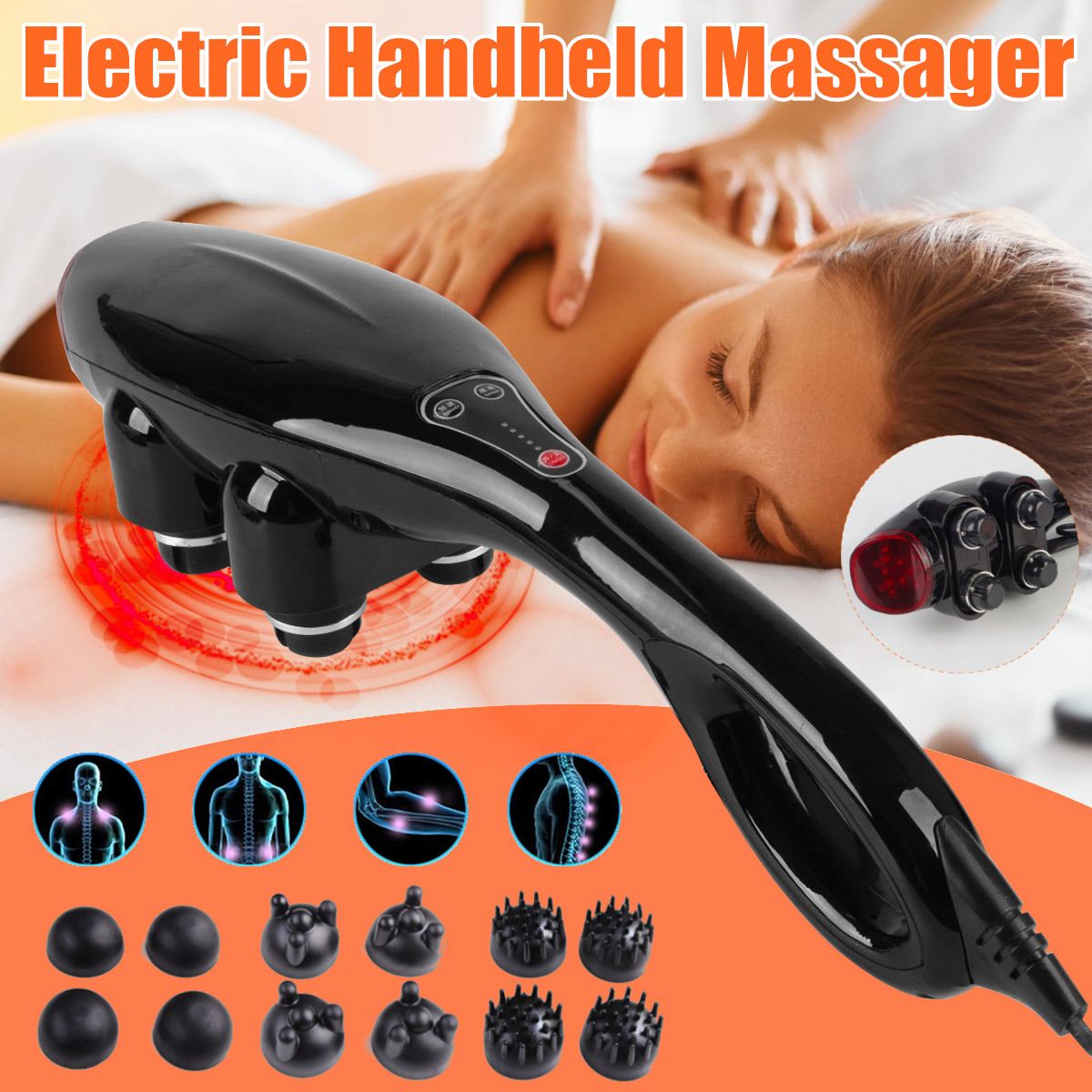 Scalp Massager Electric - Masseur roi multifonctionnel puissant à quatre