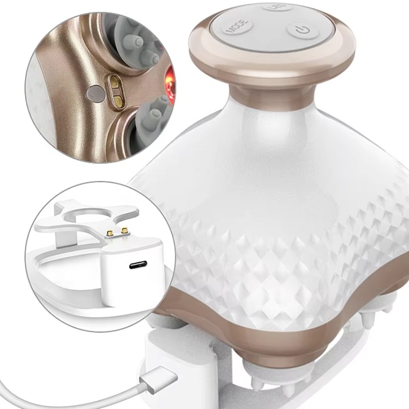 Scalp Massager Electric - Masseur de tête électrique portable, étanche
