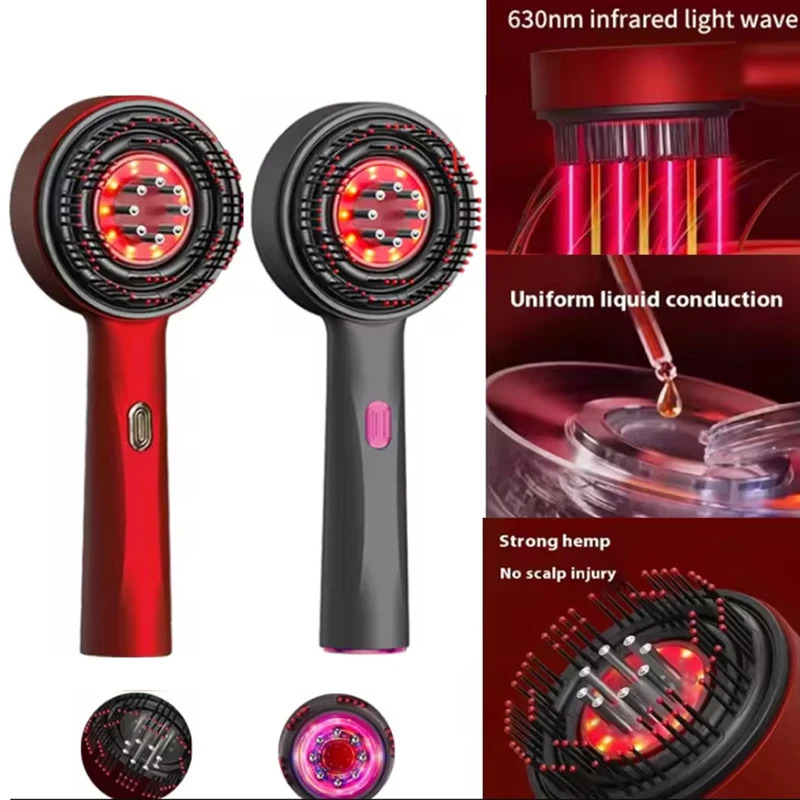 Scalp Massager Electric - Peigne de Massage électrique à vibrations,