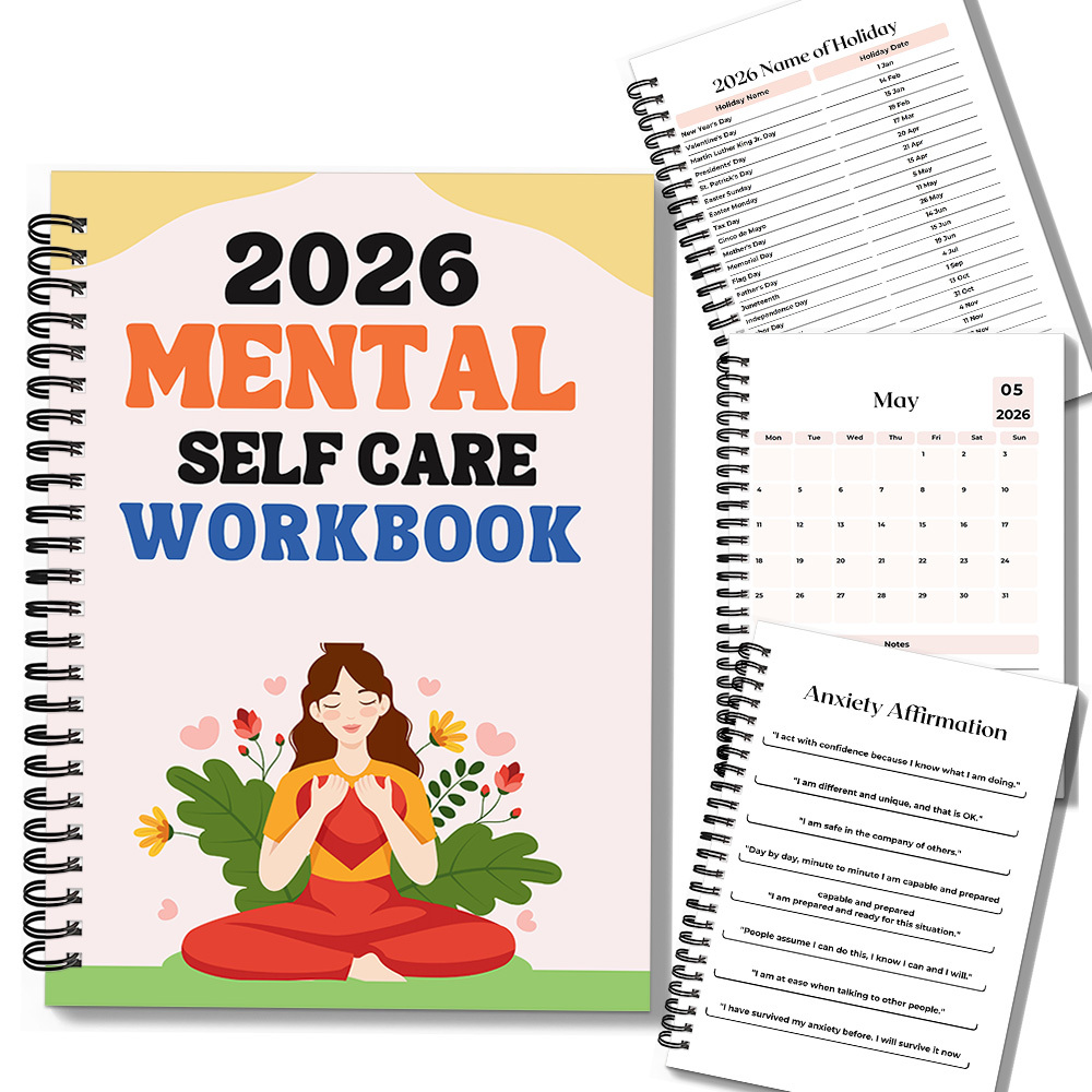 Health Wellness Yoga - 1PC 2026 Cahier de travail sur