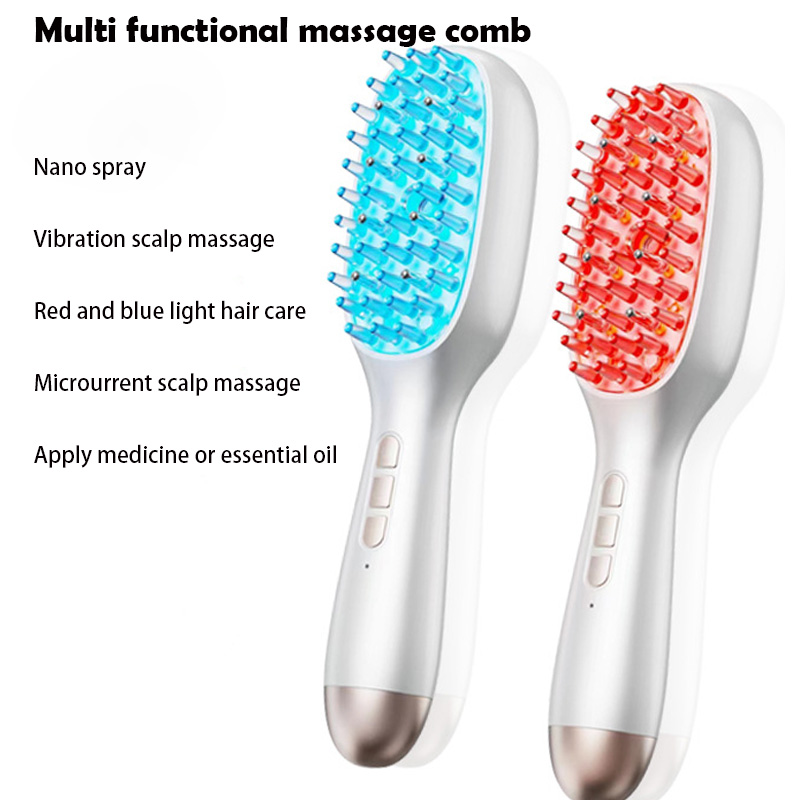 Scalp Massager Electric - Peigne de Massage électrique à pulvérisation,