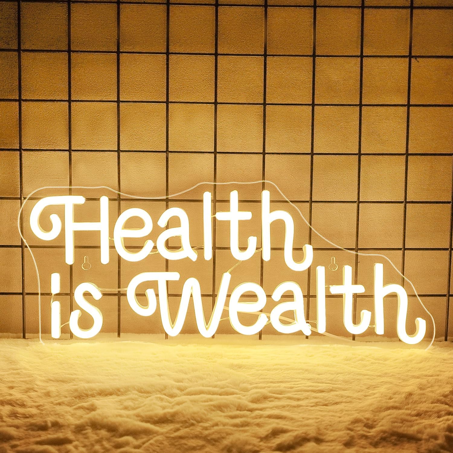 Enseigne néon « La santé est d - Health Wellness Yoga avis et prix