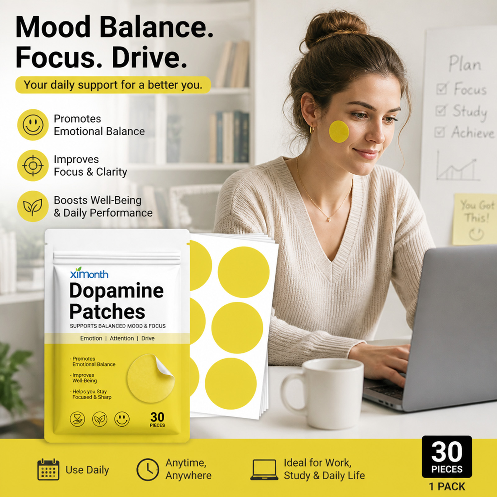 Patchs de Dopamine : Boost de  - Health Wellness Vitality avis et prix