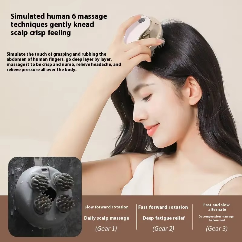 Mini masseur de tête rechargea - Scalp Massager Electric avis et prix