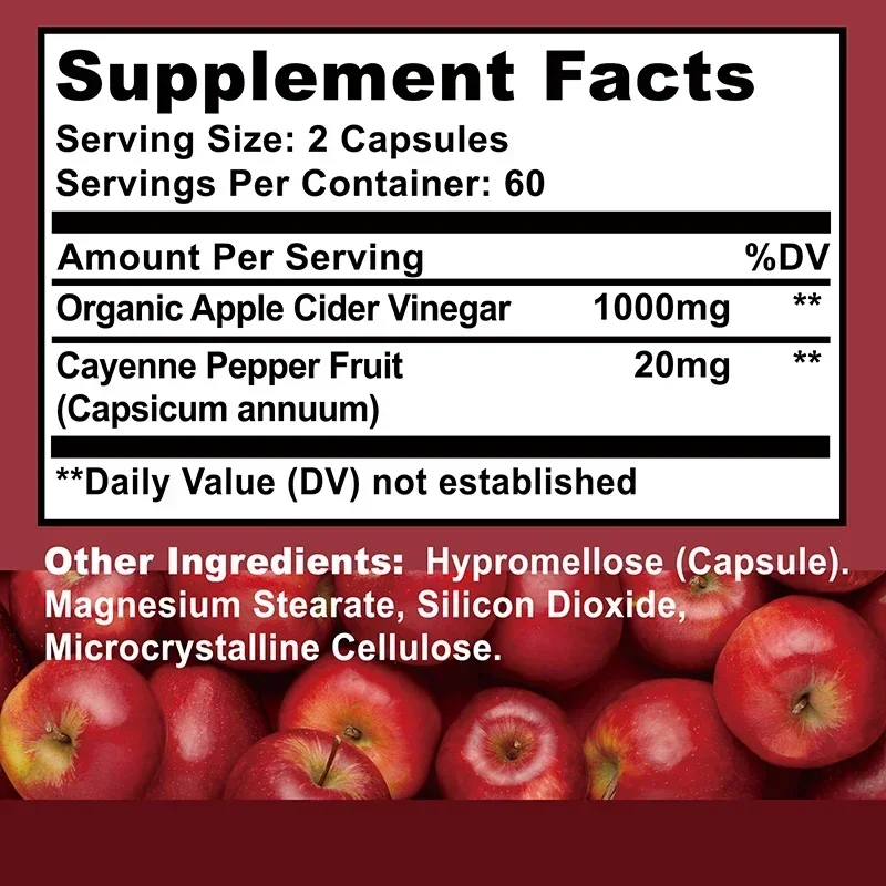 Vinaigre de cidre de pomme - M - Health Wellness Vitality avis et prix