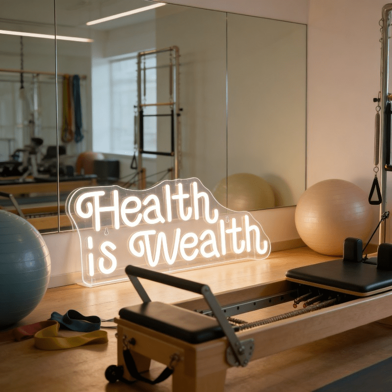 Enseigne néon LED « La santé e - Health Wellness Yoga avis et prix