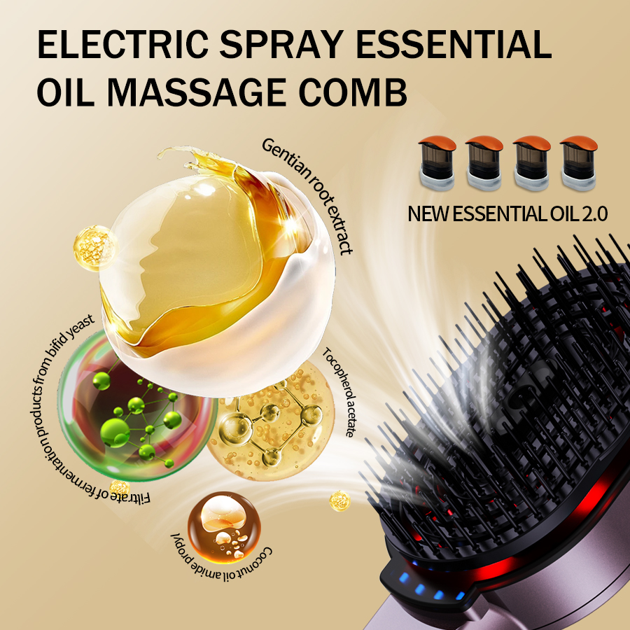 Peigne de Énergie 4 en 1, Huil - Scalp Massager Electric avis et prix