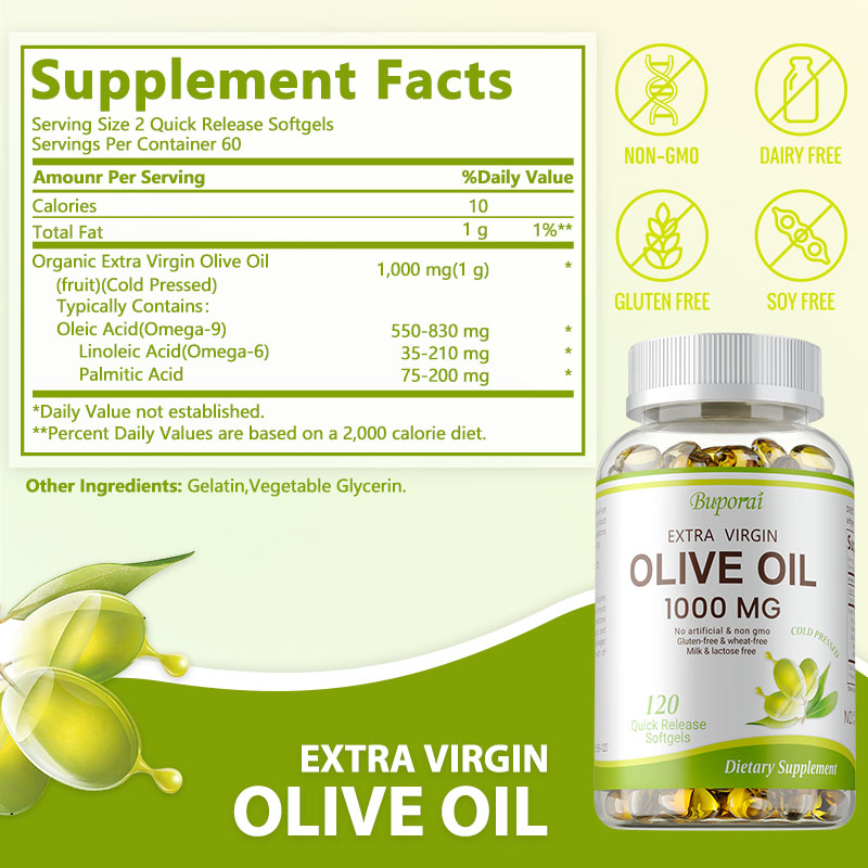 Huile d'olive en gélules molle - Health Wellness Vitality avis et prix